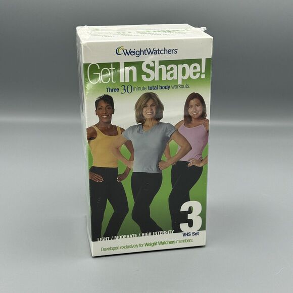 Weight Watchers Get in Shape 3 VHS Set Get Fit Get Moving Get Started New 2003 - Picture 1 of 7